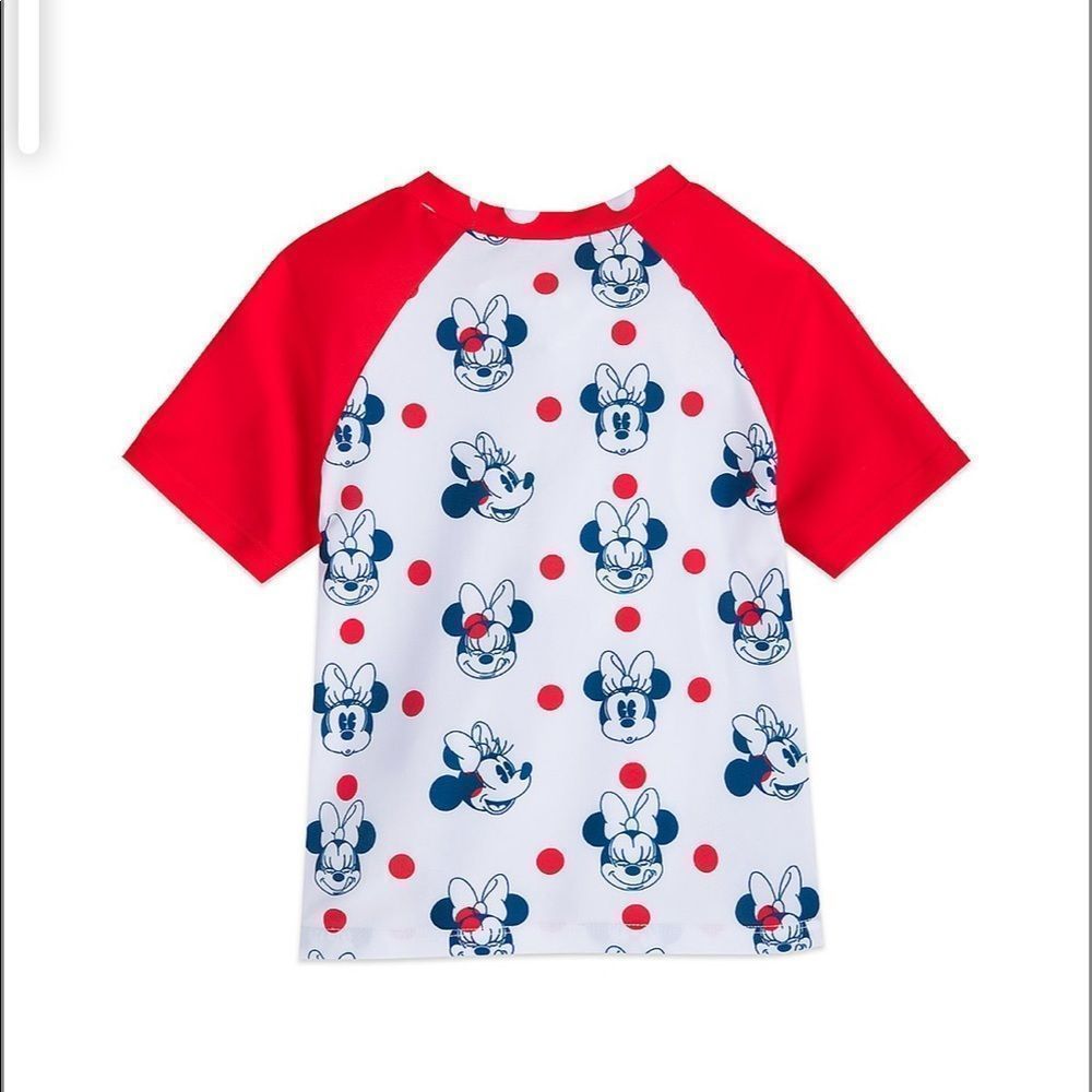 𝅺Girls Minnie mouse bikini with rash guard - Picture 4 of 7